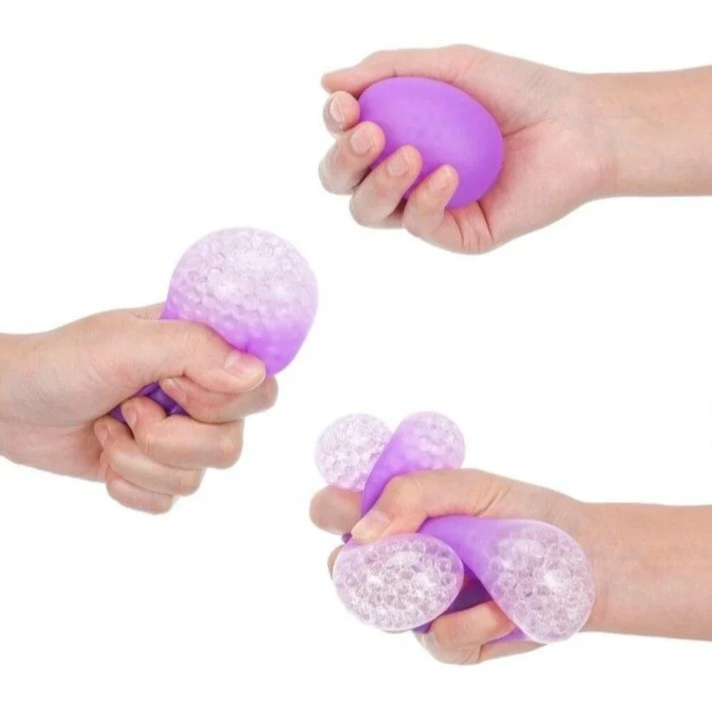 Easter Eggs Stress Ball Toys - 24 PCS Easter Basket Stuffers Rubber Stress Balls